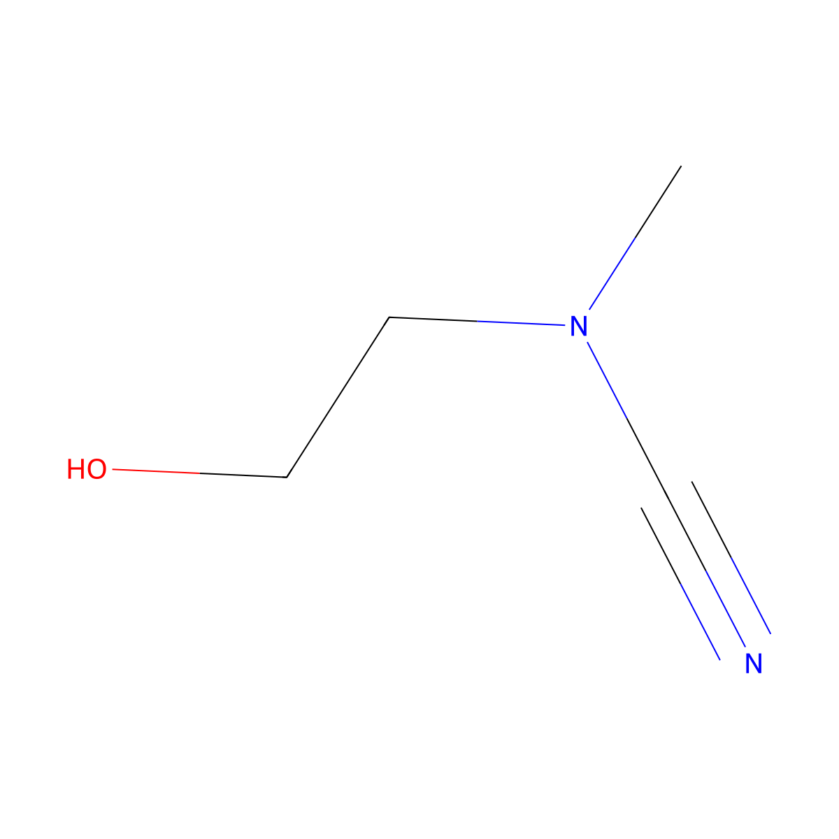 N-(2-Hydroxyethyl)-N-methylcyanamide molecular structure, CAS 34065-05-9