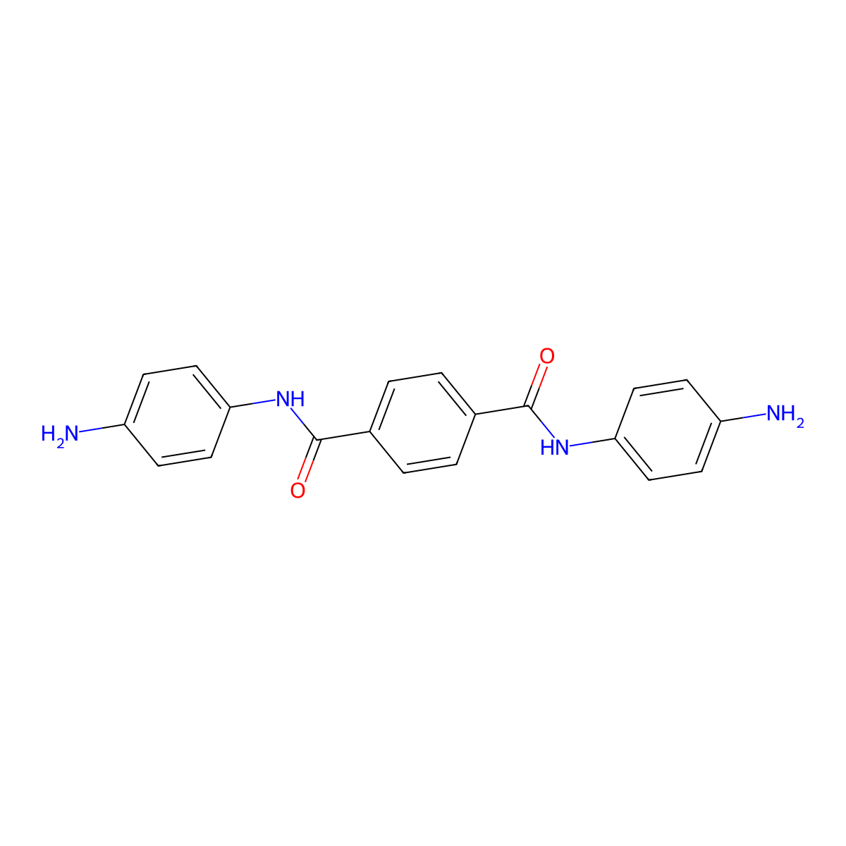 n,n'-Bis(4-aminophenyl)terephthalamide molecular structure, CAS 34066-75-6