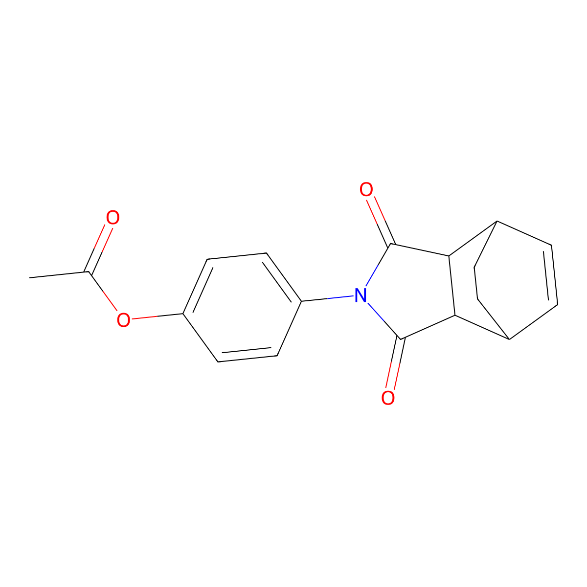 4-(3,5-Dioxo-4-azatricyclo[5.2.2.0~2,6~]undec-8-en-4-yl)phenyl acetate molecular structure, CAS 340696-82-4