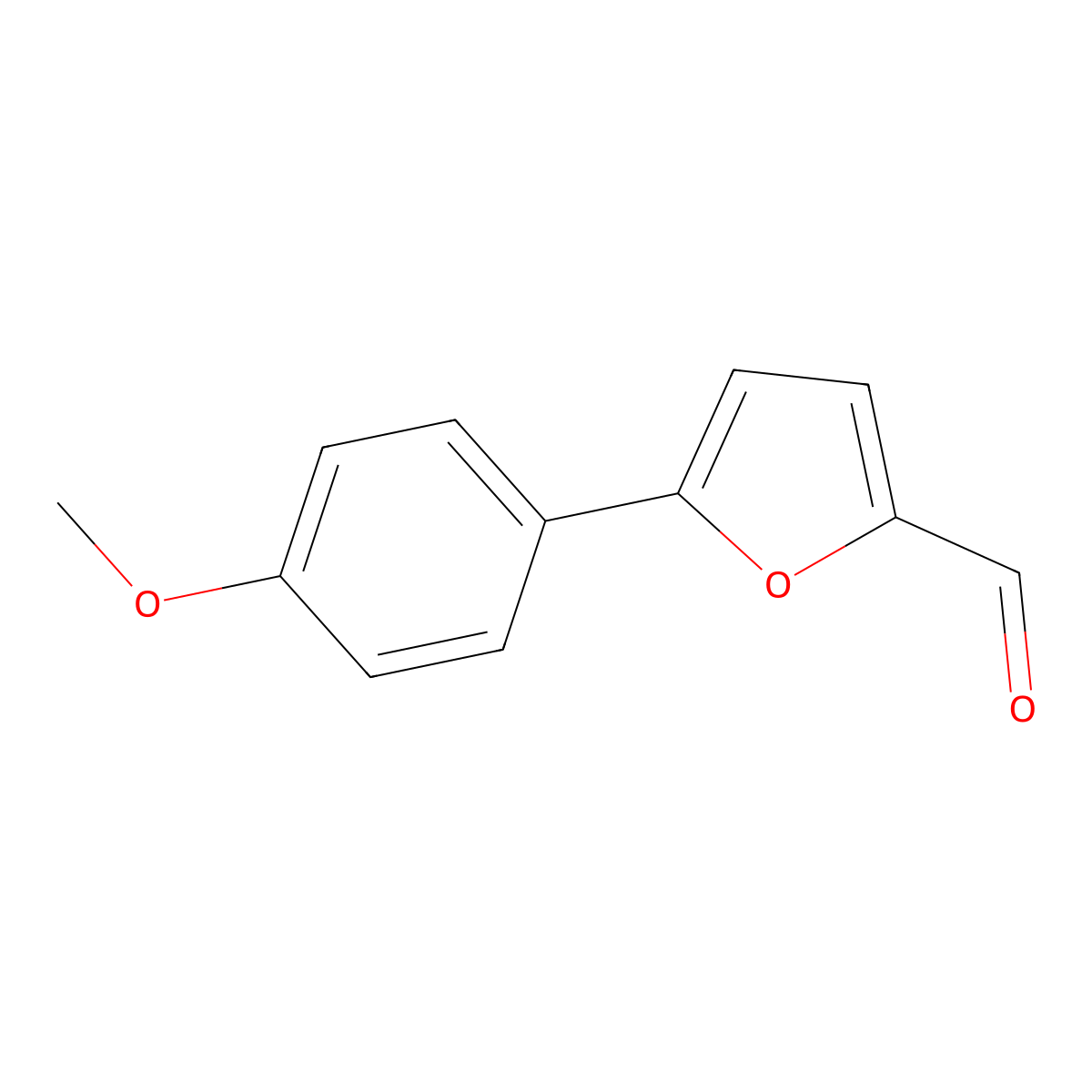 5-(4-Methoxyphenyl)-2-furaldehyde molecular structure, CAS 34070-33-2