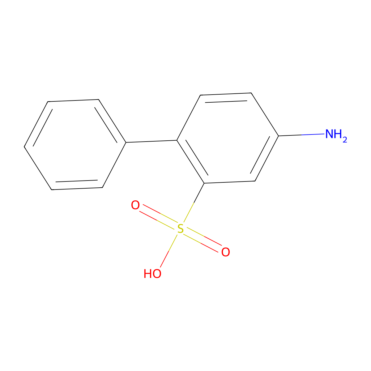 5-Amino-2-phenylbenzenesulfonic acid molecular structure, CAS 340700-78-9