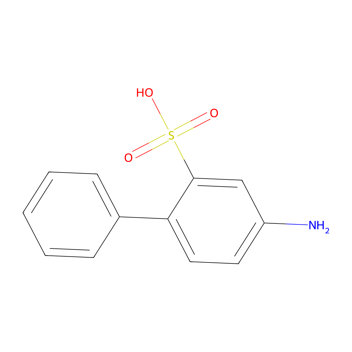 5-Amino-2-phenylbenzenesulfonic acid molecular structure, CAS 340700-78-9