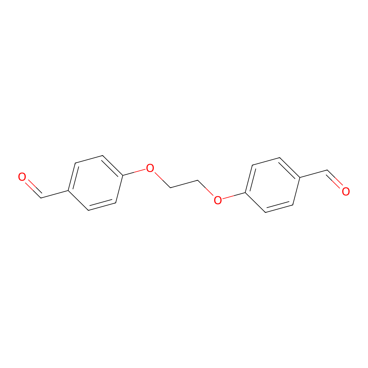 4,4'-(1,2-Ethanediylbis(oxy))bis(benzaldehyde) molecular structure, CAS 34074-28-7
