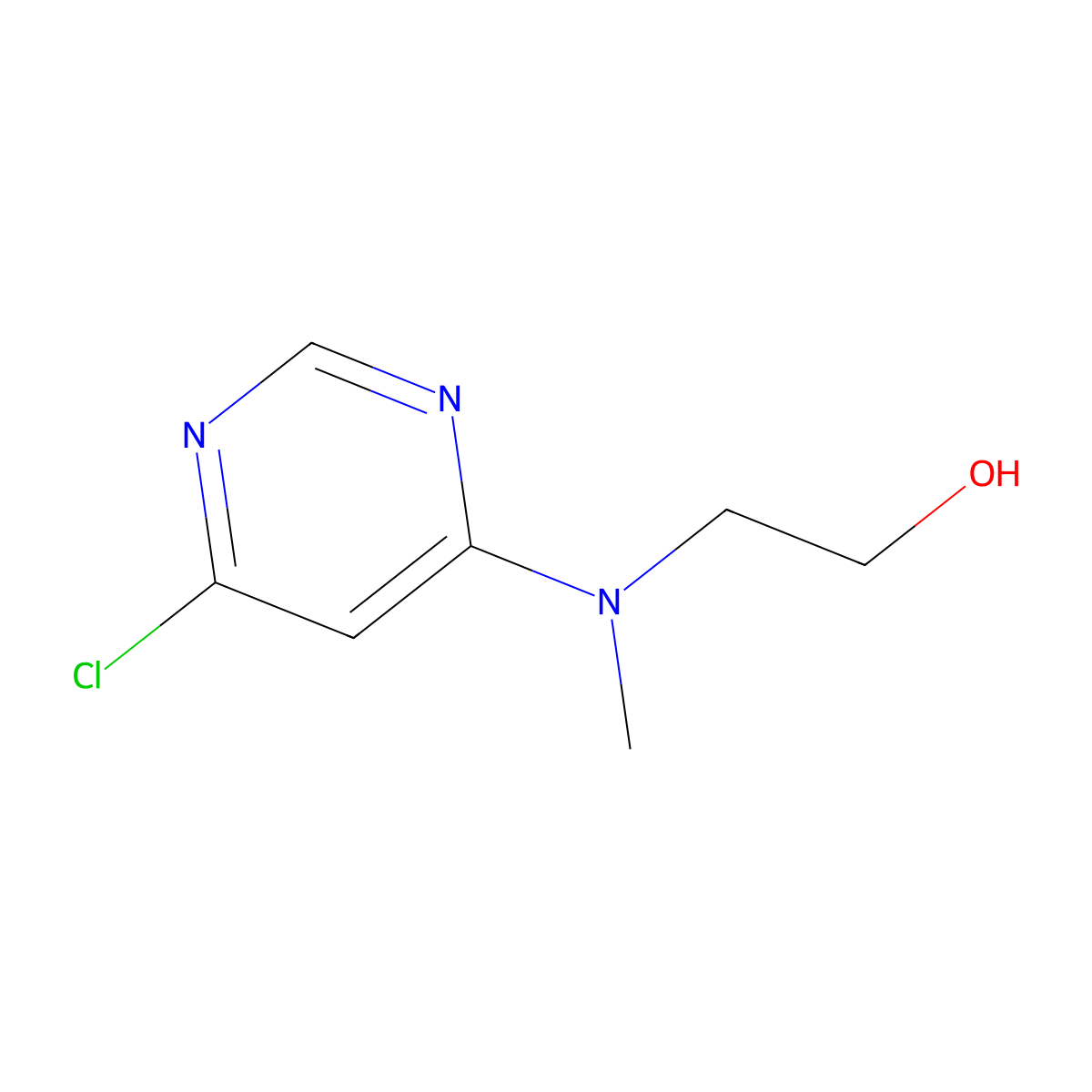 2-[(6-Chloro-4-pyrimidinyl)(methyl)amino]-1-ethanol molecular structure, CAS 340742-83-8