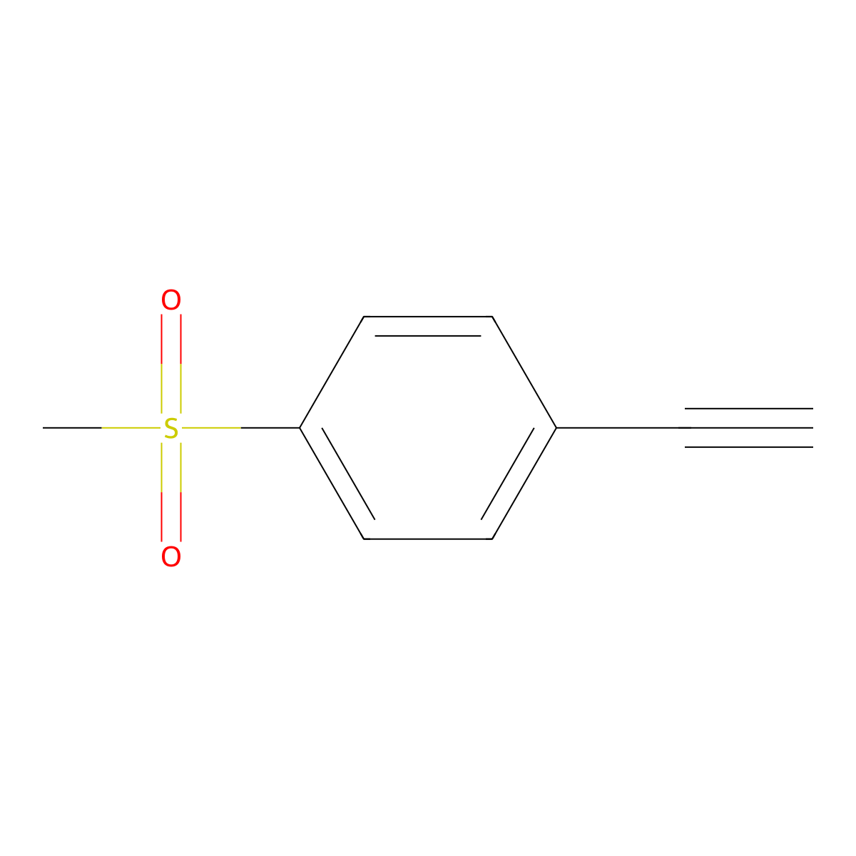 1-Ethynyl-4-(methanesulfonyl)benzene molecular structure, CAS 340771-31-5