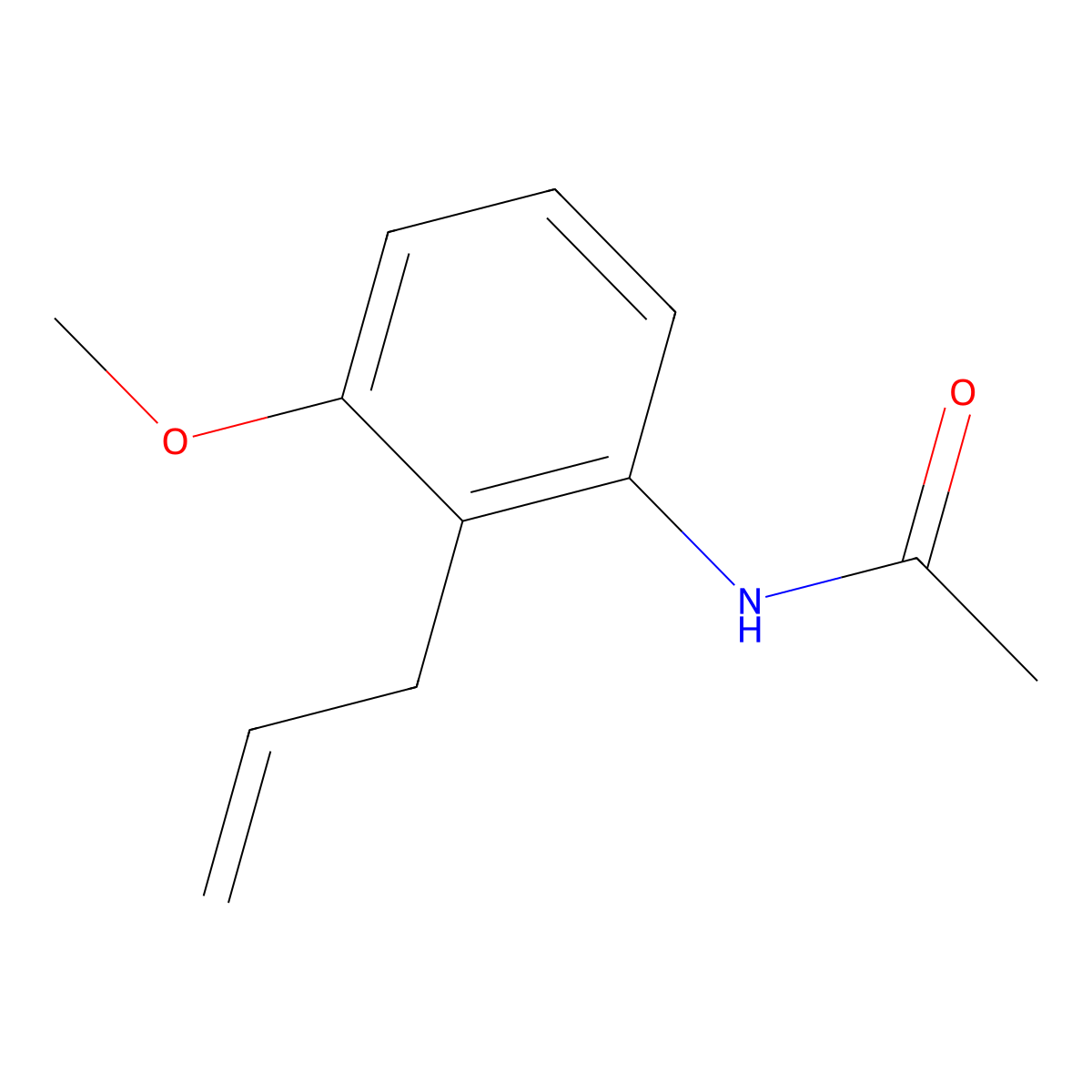 N-(2-allyl-3-methoxyphenyl)acetamide molecular structure, CAS 340774-74-5