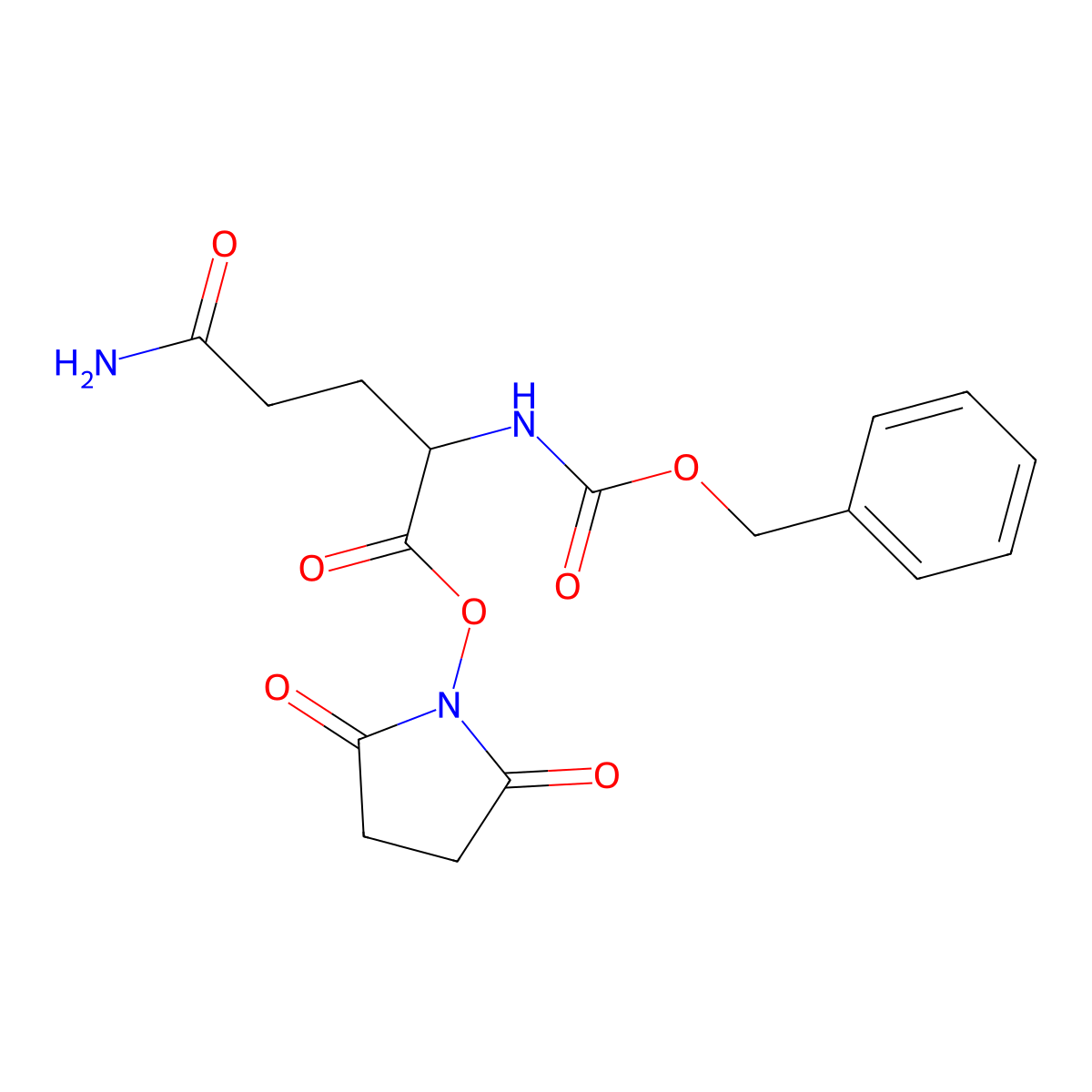 Z-Gln-OSu molecular structure, CAS 34078-85-8