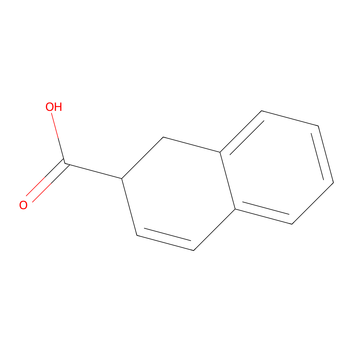 1,2-Dihydro-2-naphthoate molecular structure, CAS 3408-30-8