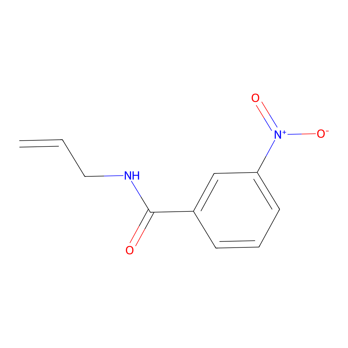 3-nitro-N-prop-2-enylbenzamide molecular structure, CAS 340819-44-5