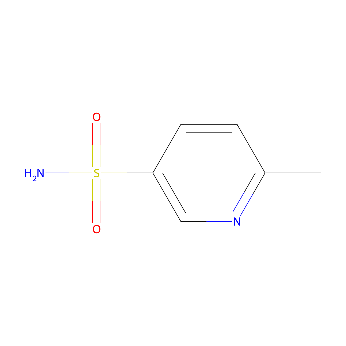 6-Methylpyridine-3-sulfonamide molecular structure, CAS 34082-13-8