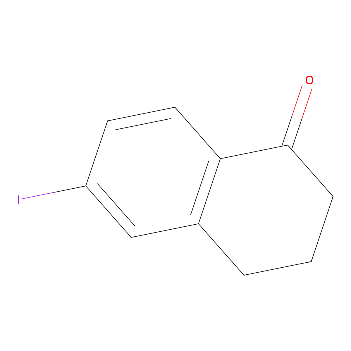 6-iodo-3,4-dihydronaphthalen-1(2H)-one molecular structure, CAS 340825-13-0