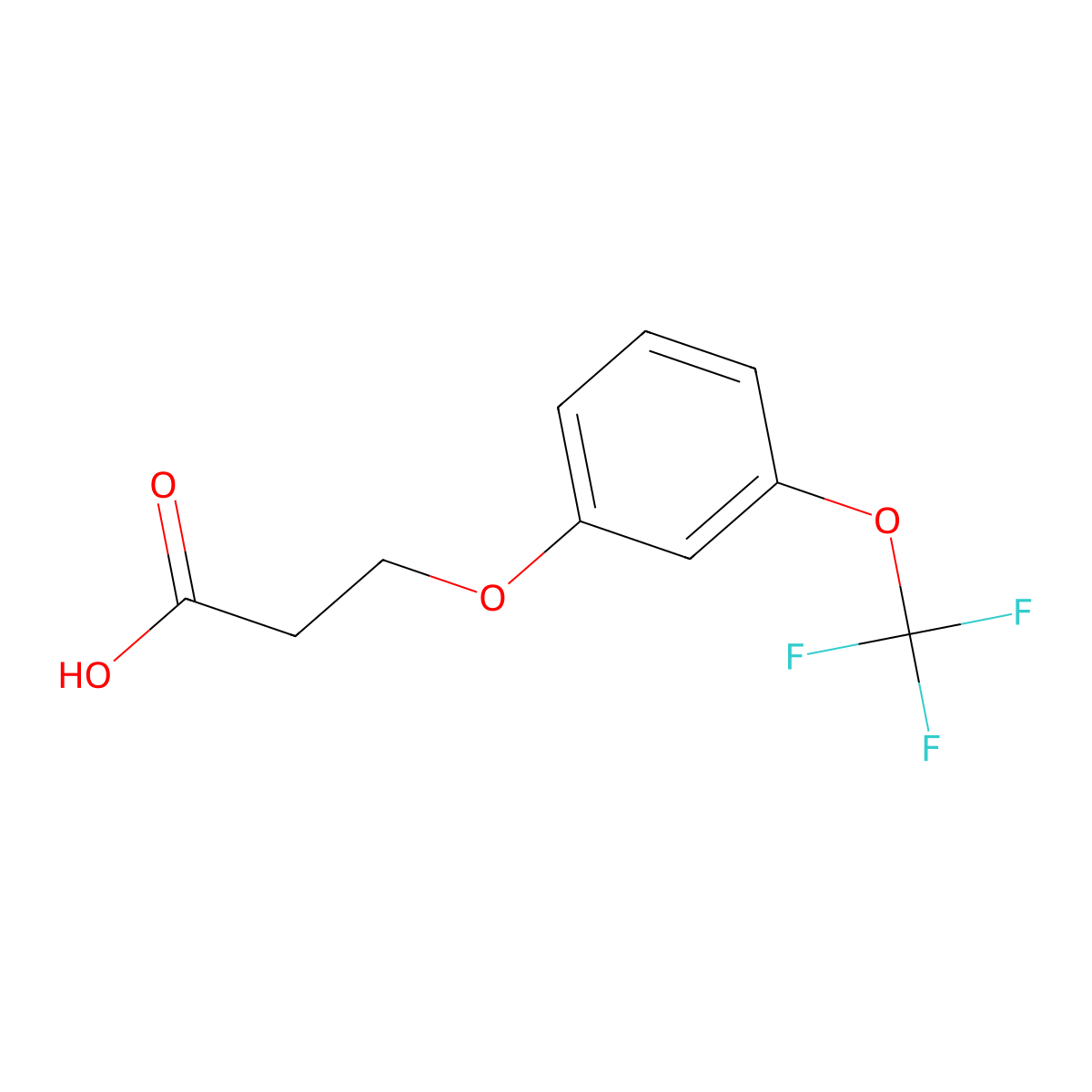 3-(3-Trifluoromethoxyphenoxy)propanoic acid molecular structure, CAS 340825-27-6