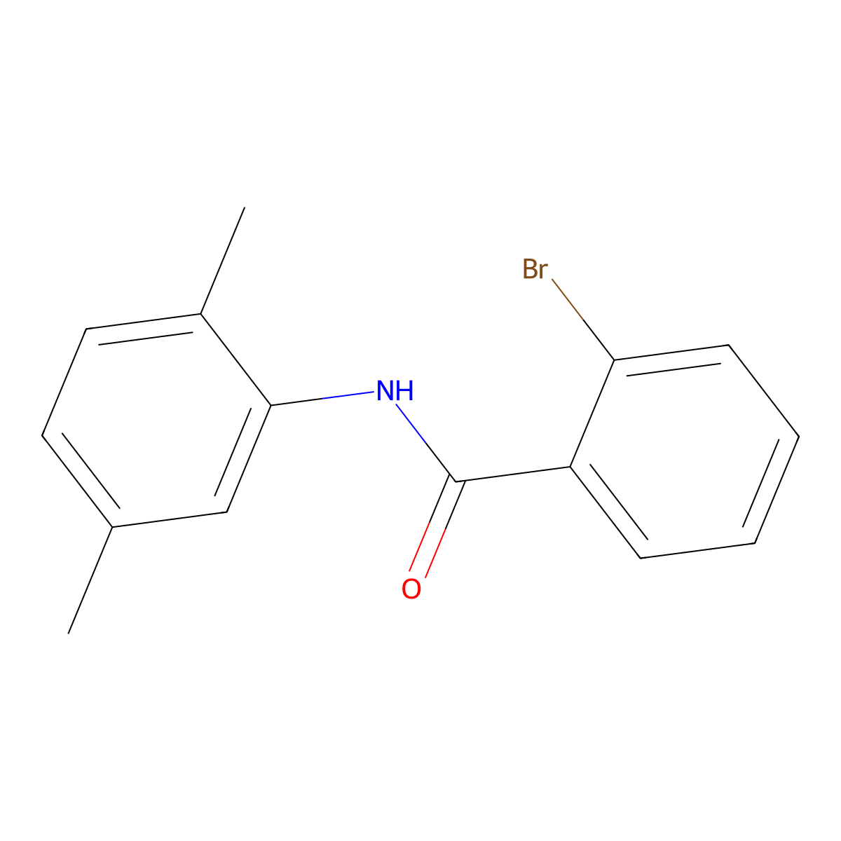 2-bromo-N-(2,5-dimethylphenyl)benzamide molecular structure, CAS 340825-87-8
