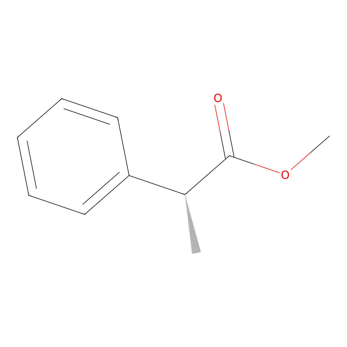 (R)-Methyl 2-phenylpropanoate molecular structure, CAS 34083-55-1