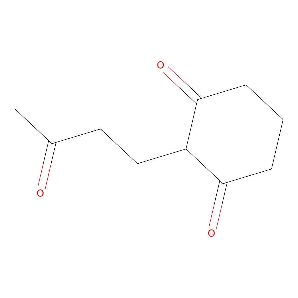 2-(3-Oxobutyl)cyclohexane-1,3-dione molecular structure, CAS 34084-81-6