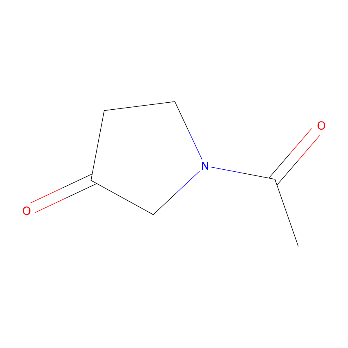 1-Acetylpyrrolidin-3-one molecular structure, CAS 34086-58-3