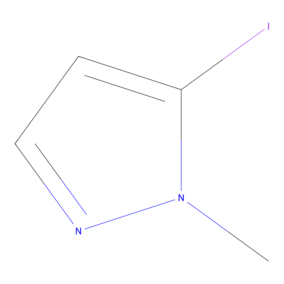 5-Iodo-1-methyl-1H-pyrazole molecular structure, CAS 34091-51-5