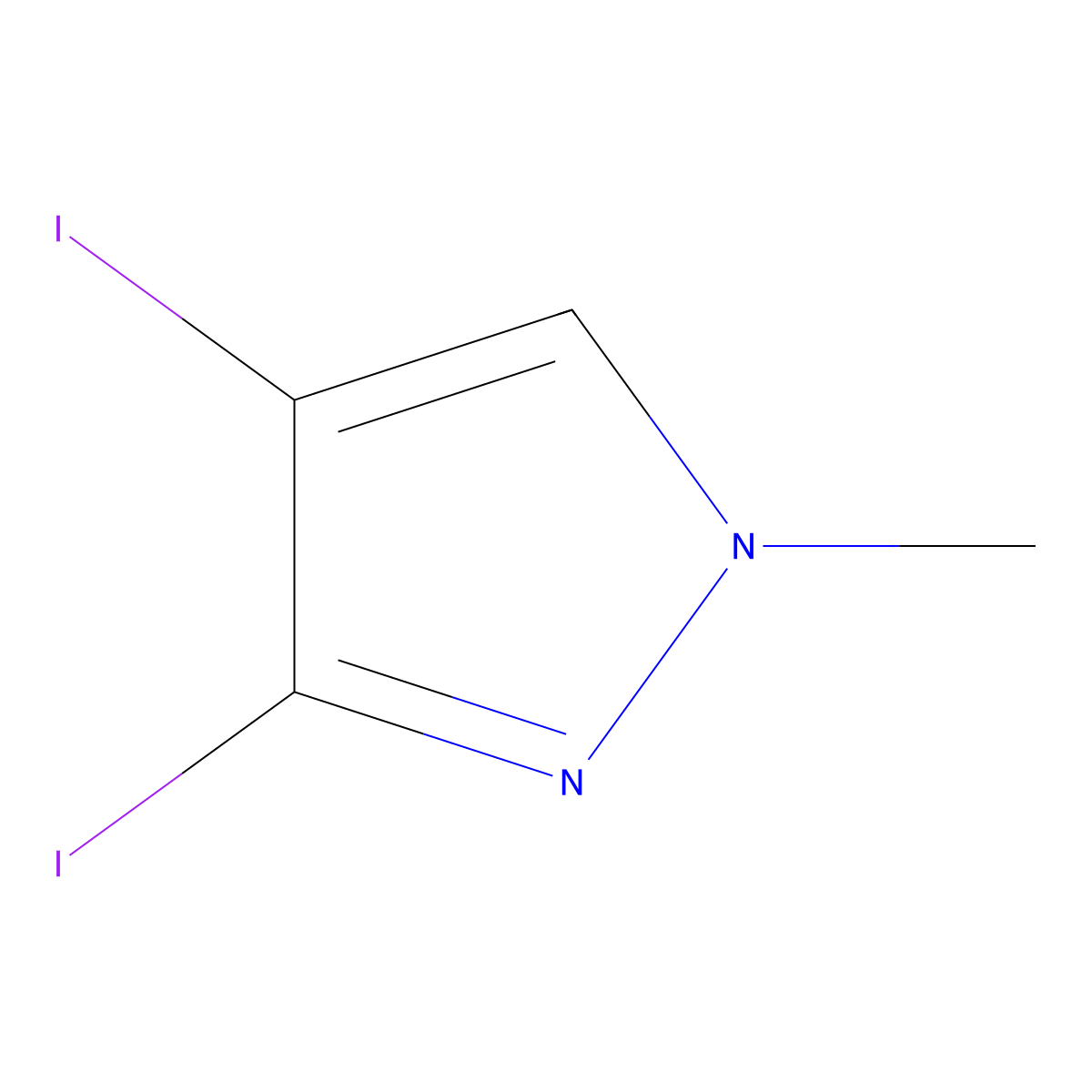 3,4-Diiodo-1-methyl-1h-pyrazole molecular structure, CAS 34091-53-7