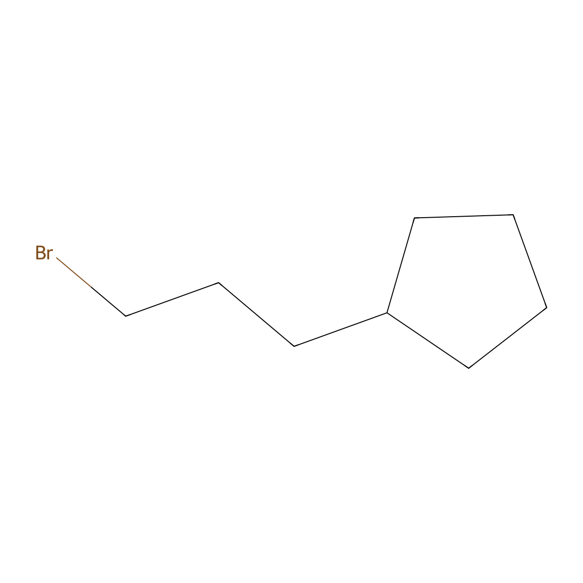 (3-Bromopropyl)cyclopentane molecular structure, CAS 34094-20-7