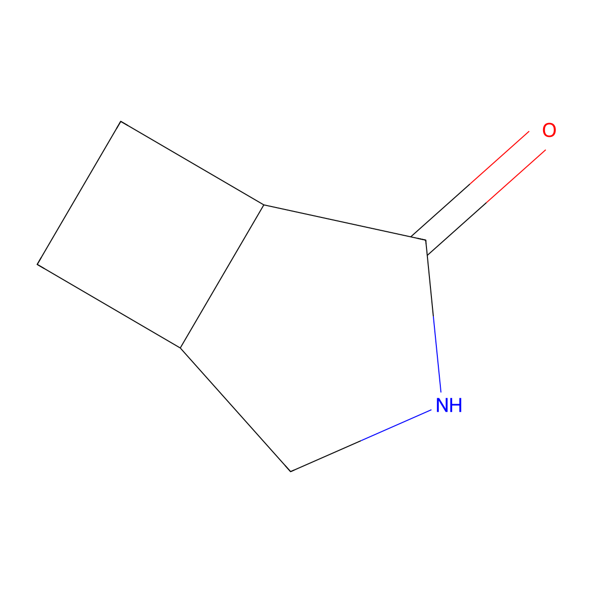 3-Azabicyclo[3.2.0]heptan-2-one molecular structure, CAS 34097-50-2