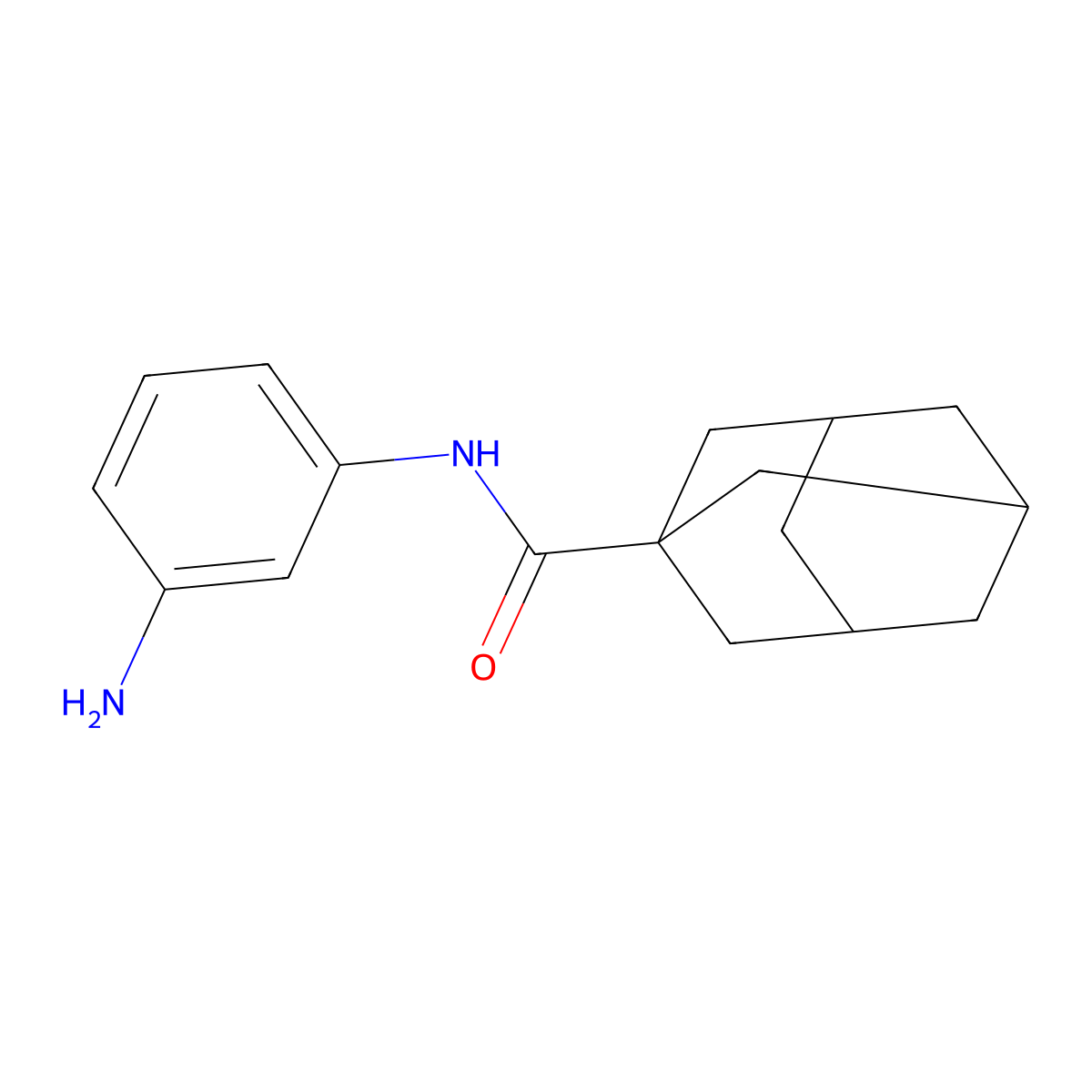 N-(3-aminophenyl)adamantane-1-carboxamide molecular structure, CAS 340974-16-5