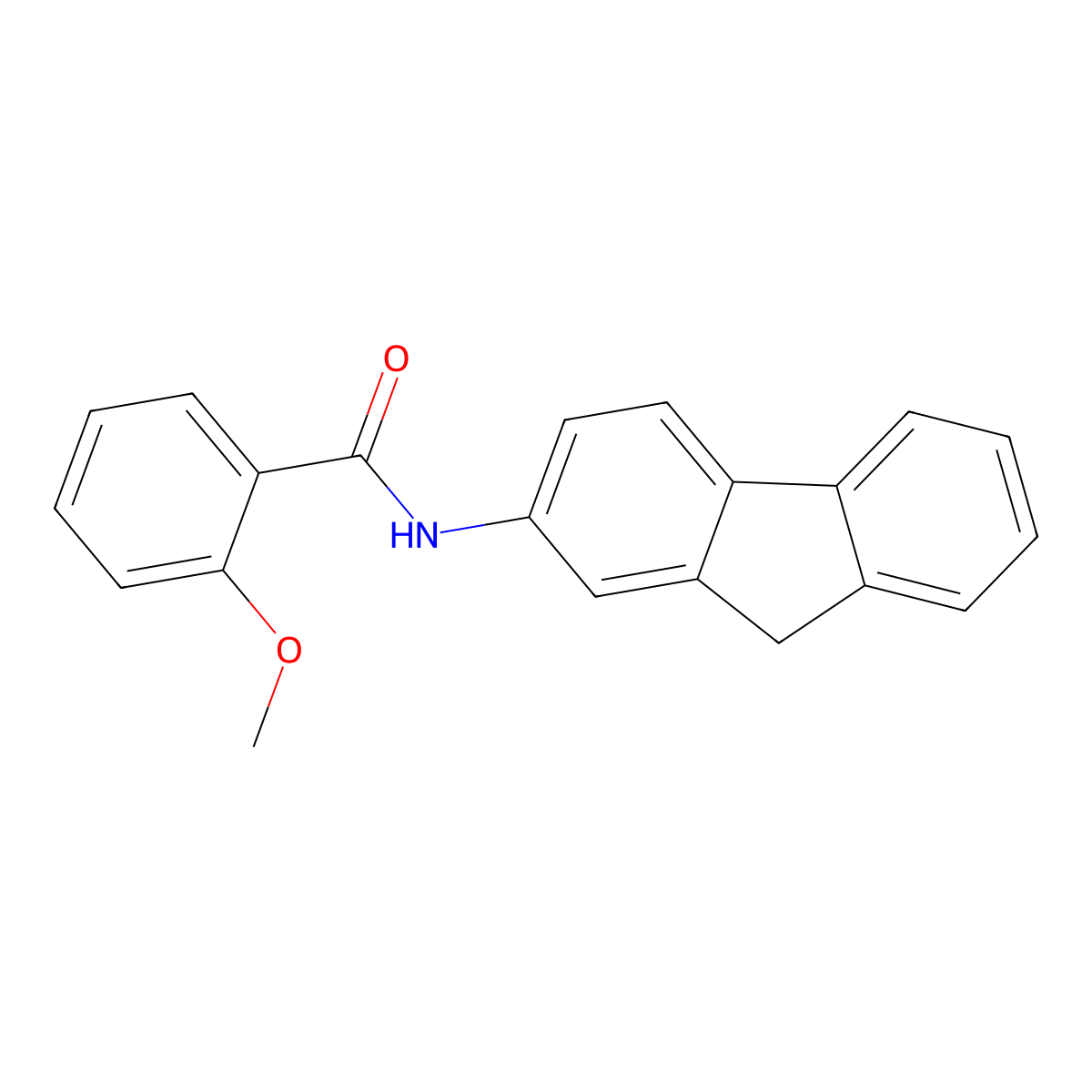 N-(9H-fluoren-2-yl)-2-methoxybenzamide molecular structure, CAS 340974-28-9