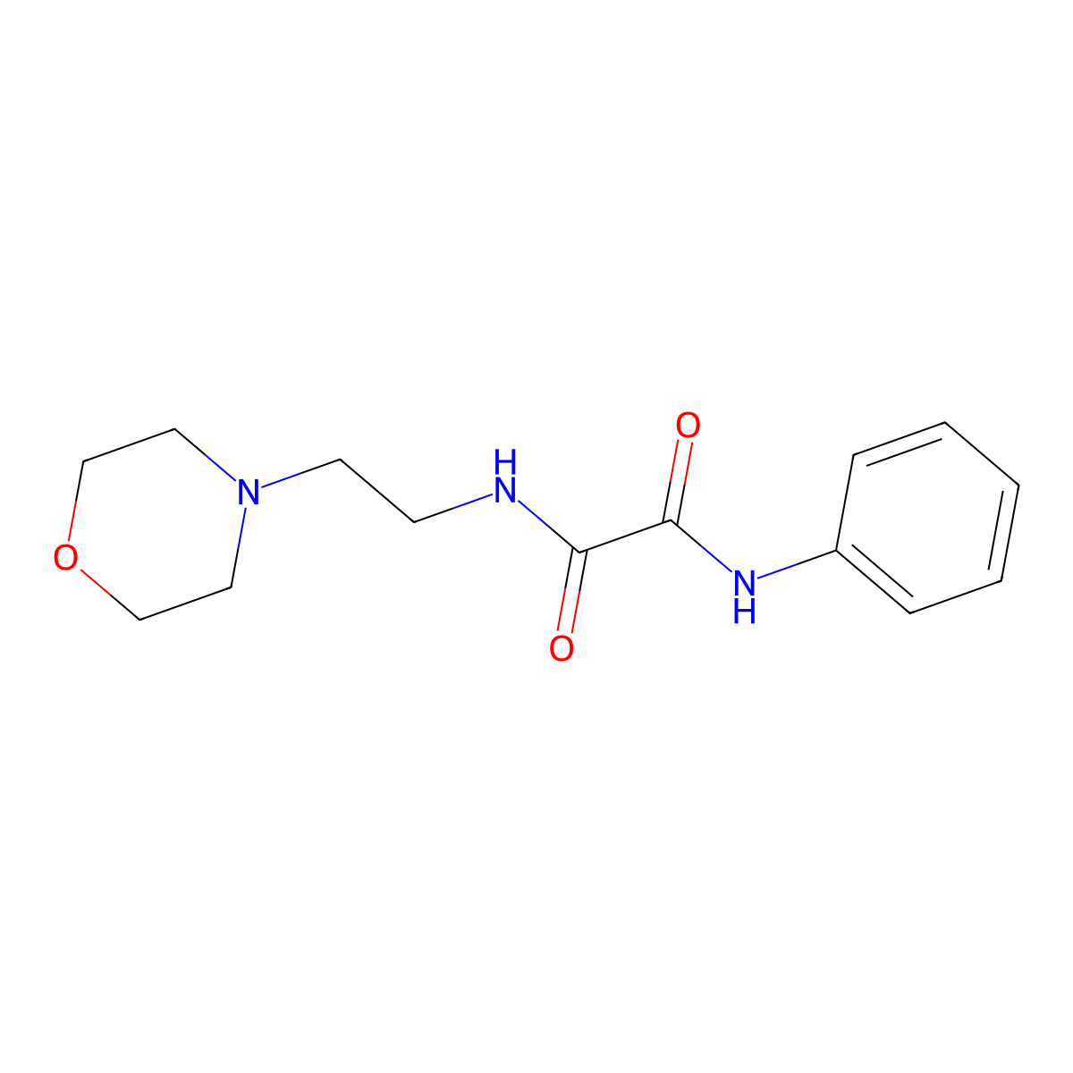 N-[2-(morpholin-4-yl)ethyl]-N'-phenylethanediamide molecular structure, CAS 340980-79-2