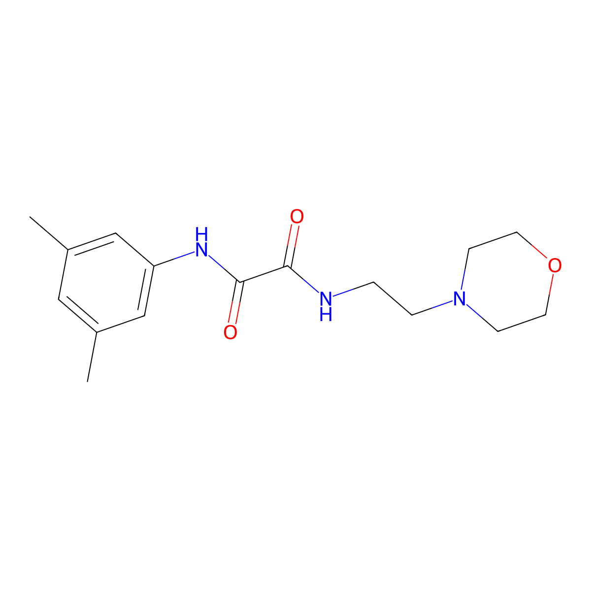 N1-(3,5-dimethylphenyl)-N2-(2-morpholinoethyl)oxalamide molecular structure, CAS 340980-81-6