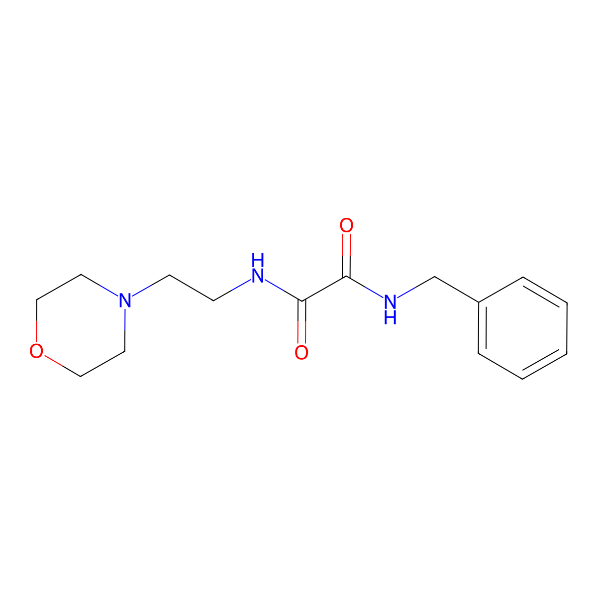 N'-benzyl-N-(2-morpholin-4-ylethyl)oxamide molecular structure, CAS 340980-85-0