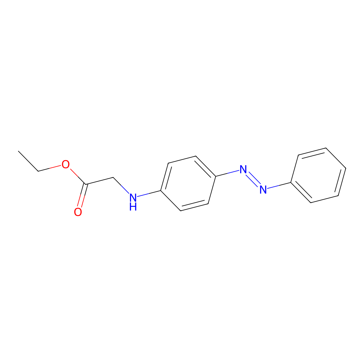 ethyl N-[4-(phenyldiazenyl)phenyl]glycinate molecular structure, CAS 340990-86-5