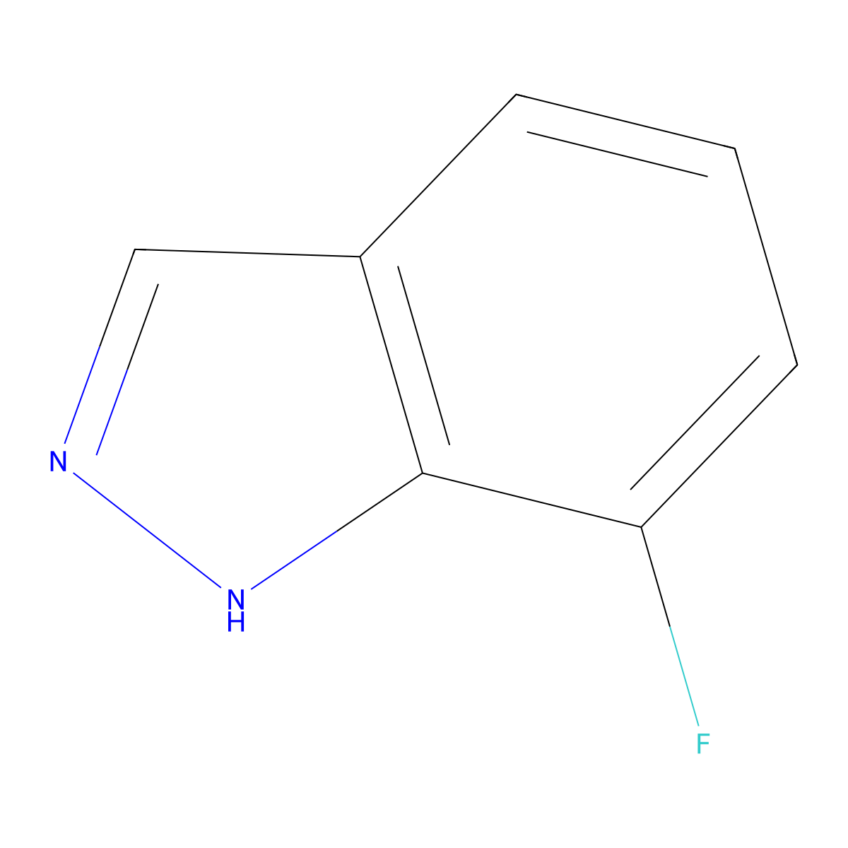 7-Fluoro-1H-indazole molecular structure, CAS 341-24-2
