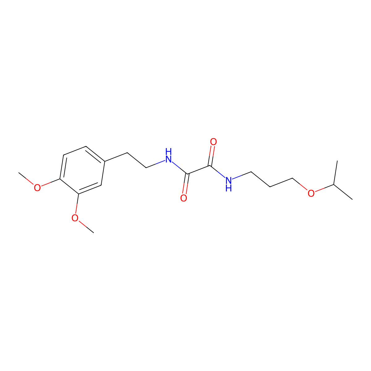 N'-[2-(3,4-dimethoxyphenyl)ethyl]-N-(3-propan-2-yloxypropyl)oxamide molecular structure, CAS 341004-92-0