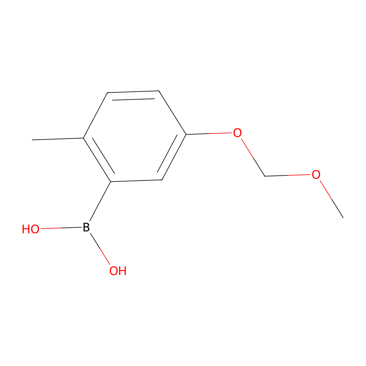 5-(Methoxymethoxy)-2-methylphenylboronic acid molecular structure, CAS 341006-18-6