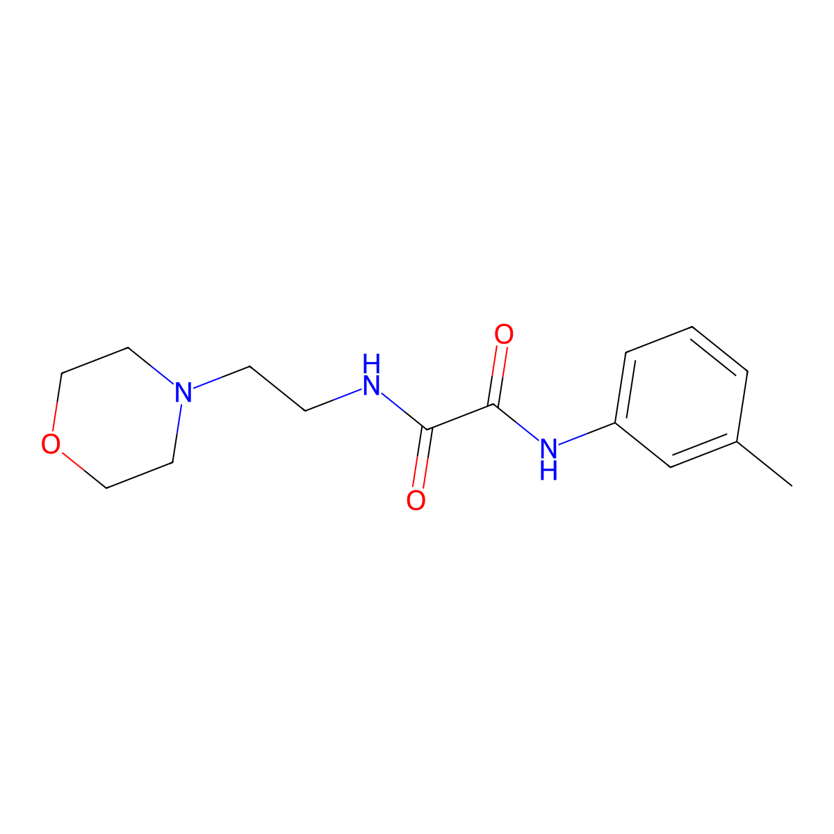 N'-(3-methylphenyl)-N-(2-morpholin-4-ylethyl)oxamide molecular structure, CAS 341006-65-3