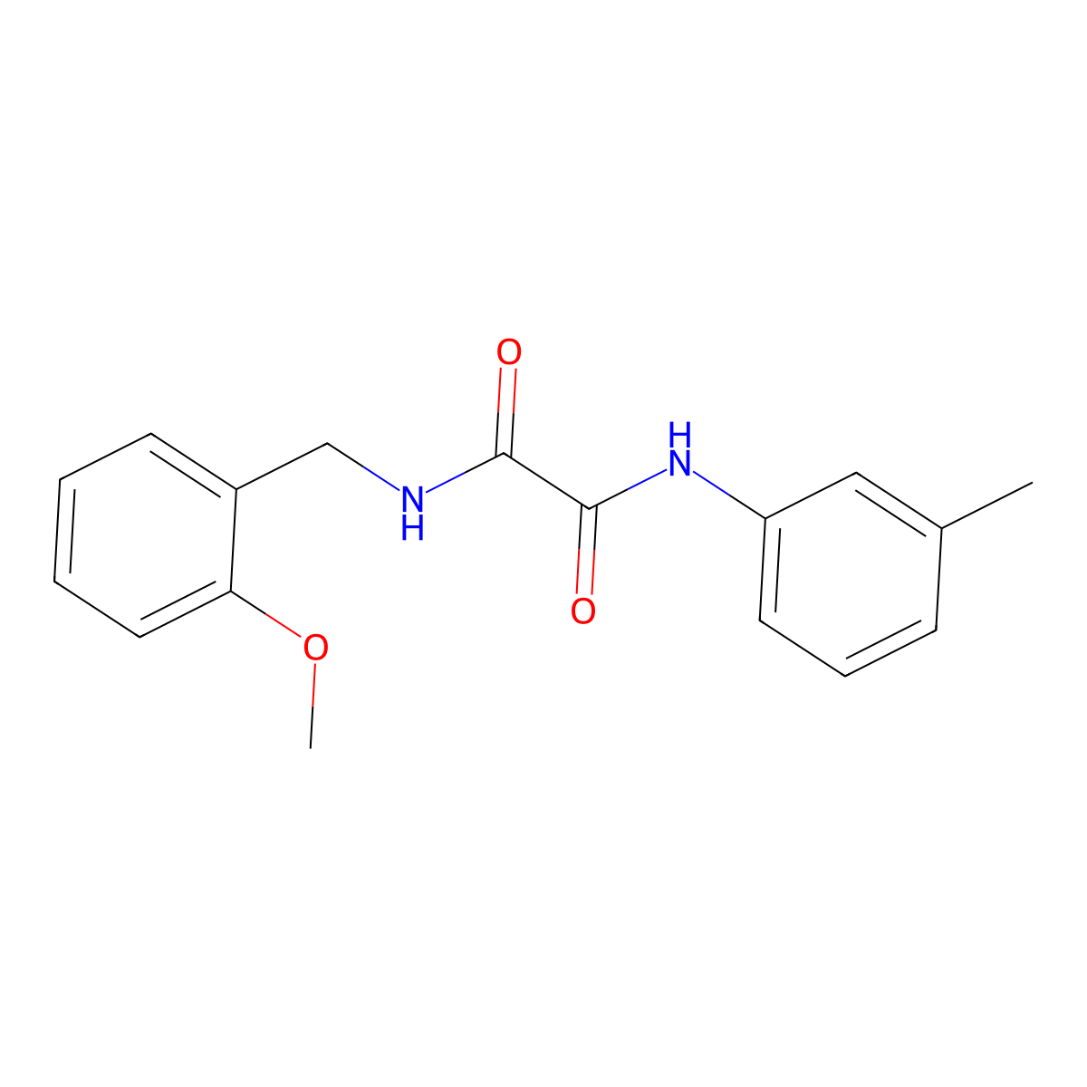 N1-(2-methoxybenzyl)-N2-(m-tolyl)oxalamide molecular structure, CAS 341006-80-2