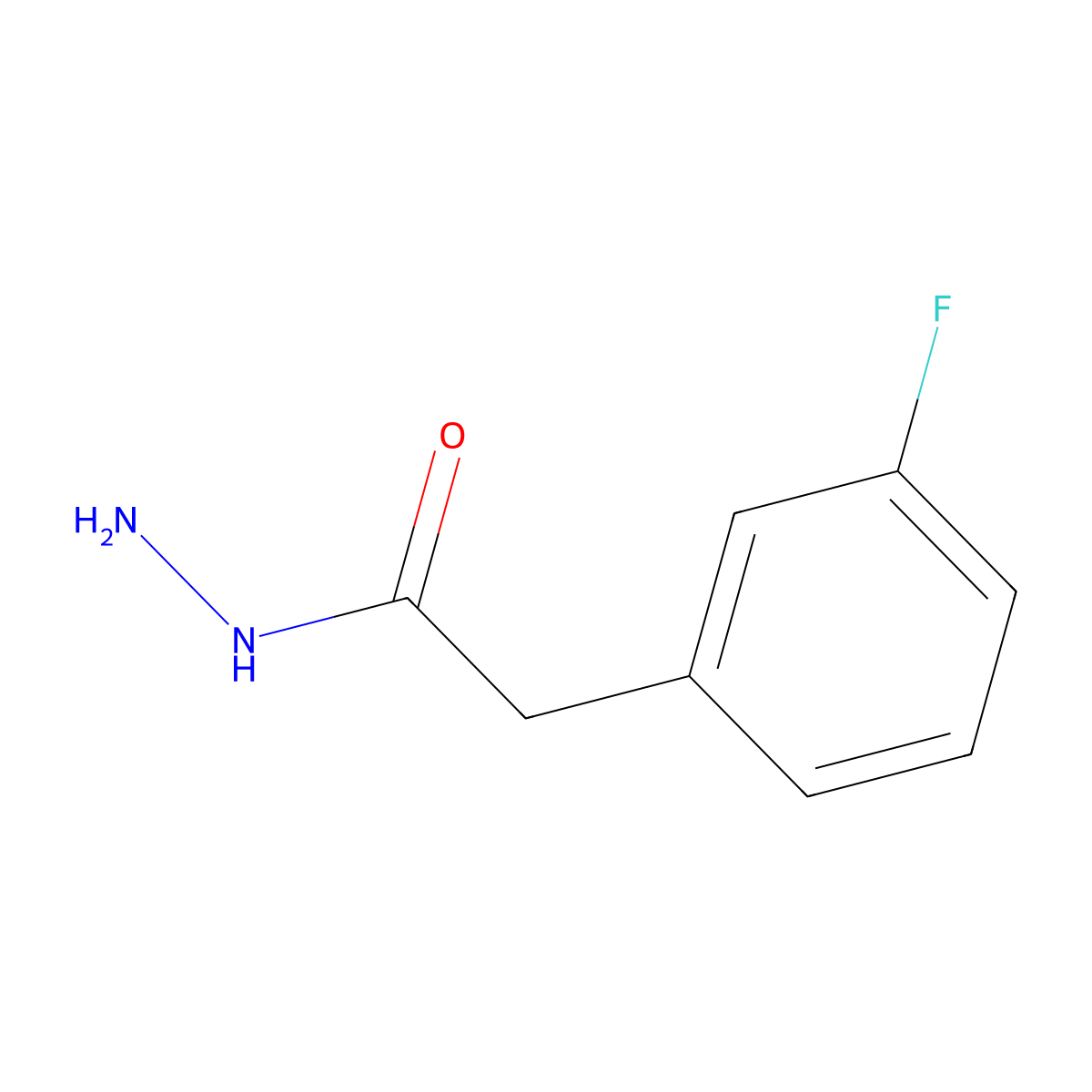 2-(3-Fluorophenyl)acetohydrazide molecular structure, CAS 341009-94-7
