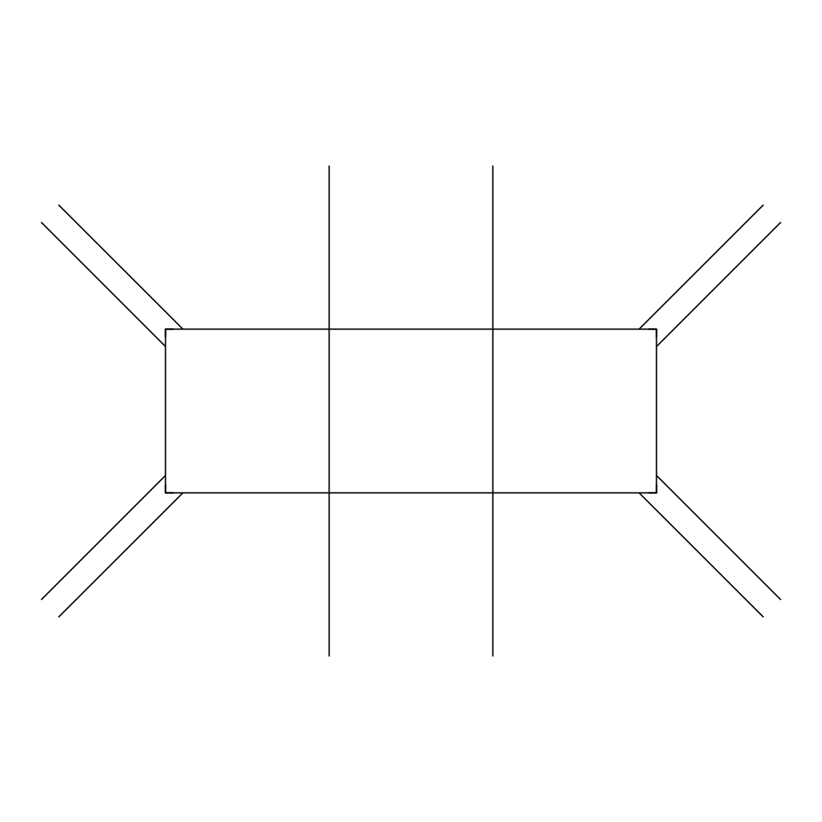 Tricyclo(4.2.0.02,5)octane, 1,2,5,6-tetramethyl-3,4,7,8-tetrakis(methylene)-(1alpha,2beta,5beta,6alpha)- molecular structure, CAS 34101-24-1