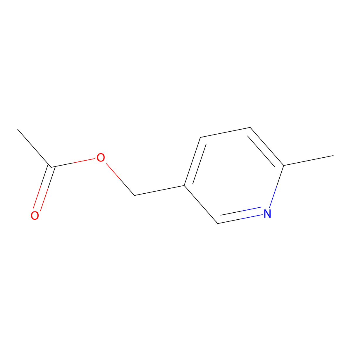 (6-Methylpyridin-3-yl)methyl acetate molecular structure, CAS 34101-77-4