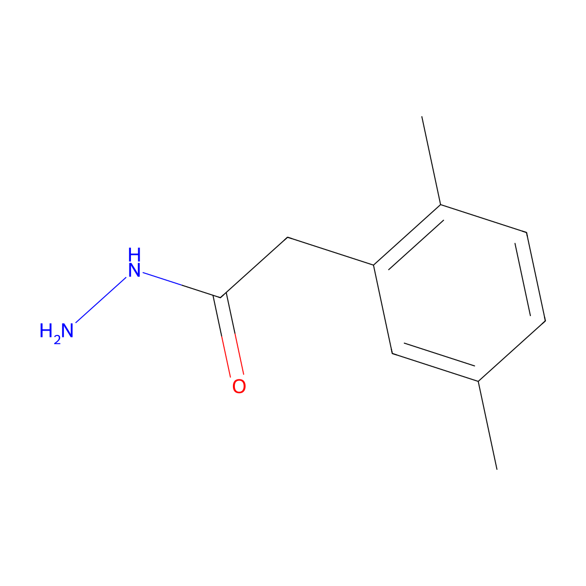 2-(2,5-Dimethylphenyl)acetohydrazide molecular structure, CAS 341011-22-1