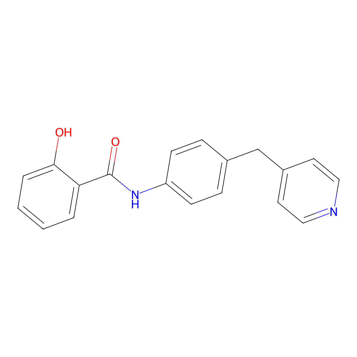 2-hydroxy-N-[4-(pyridin-4-ylmethyl)phenyl]benzamide molecular structure, CAS 341018-61-9