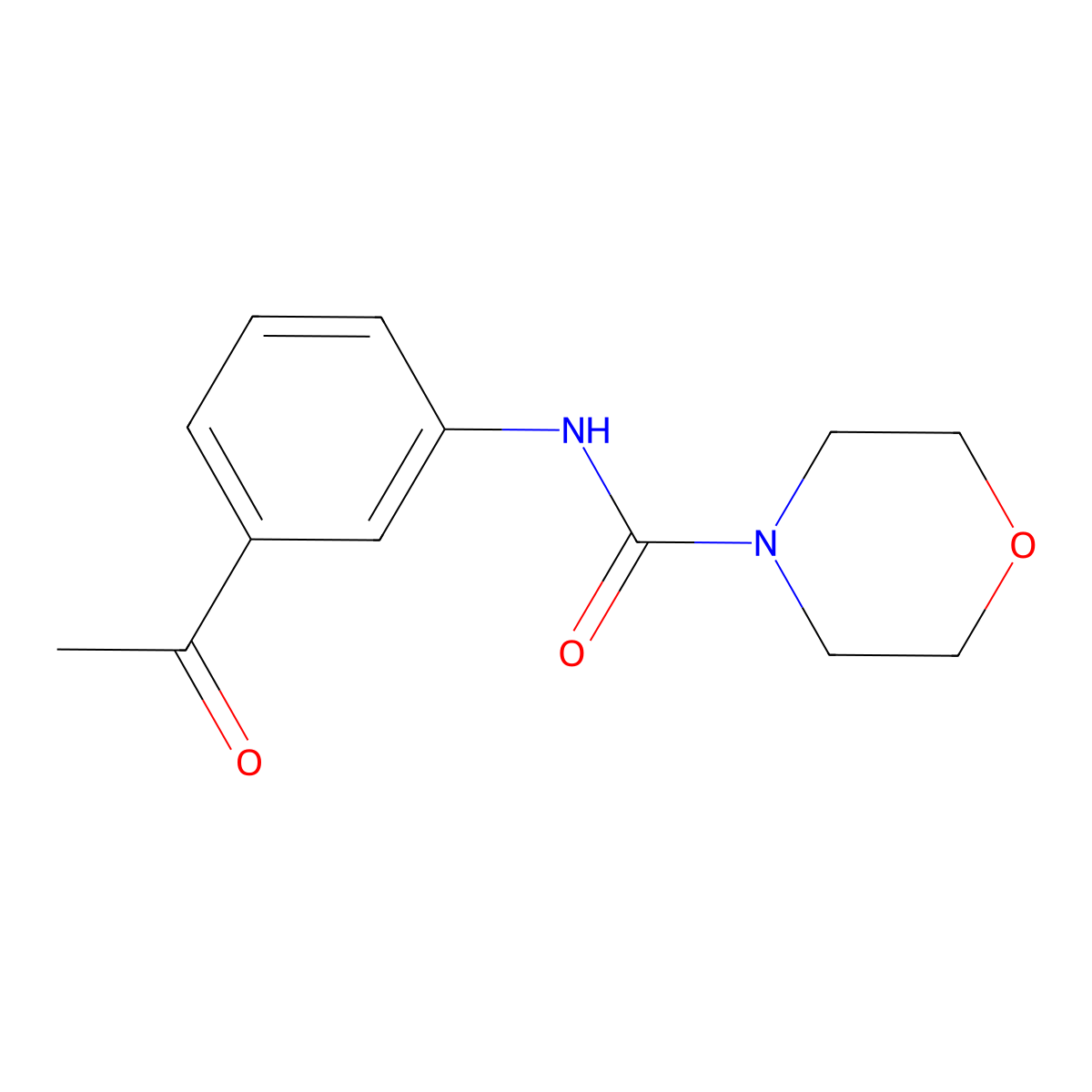 N-(3-acetylphenyl)morpholine-4-carboxamide molecular structure, CAS 341021-30-5