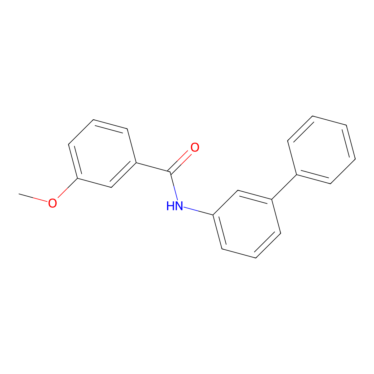 3-methoxy-N-(3-phenylphenyl)benzamide molecular structure, CAS 341021-37-2