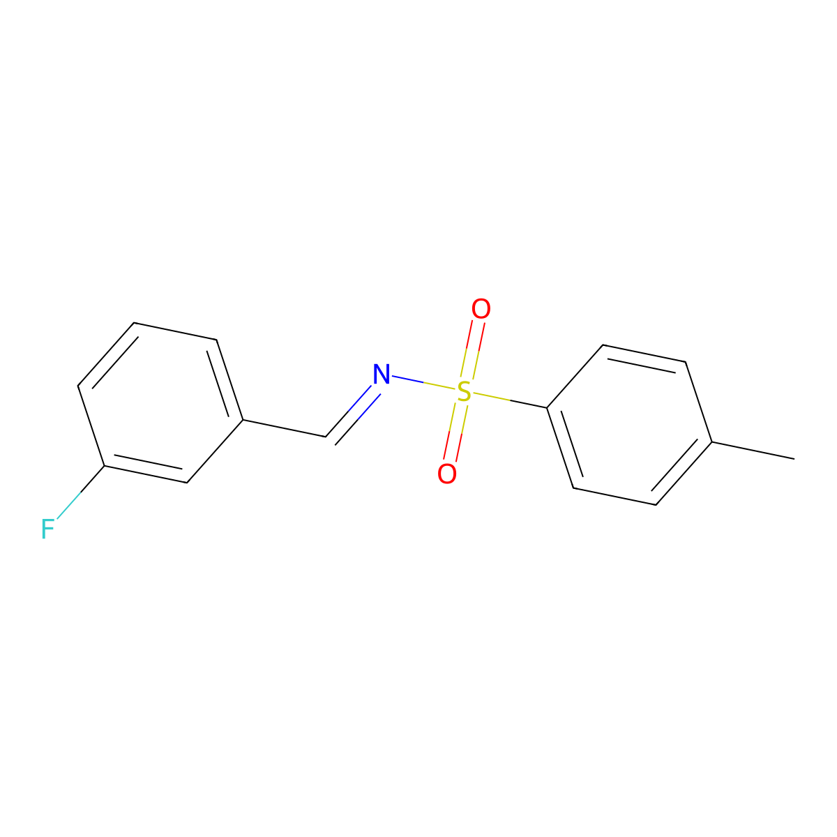 N-(3-Fluorobenzylidene)-4-methylbenzenesulfonamide molecular structure, CAS 341023-47-0