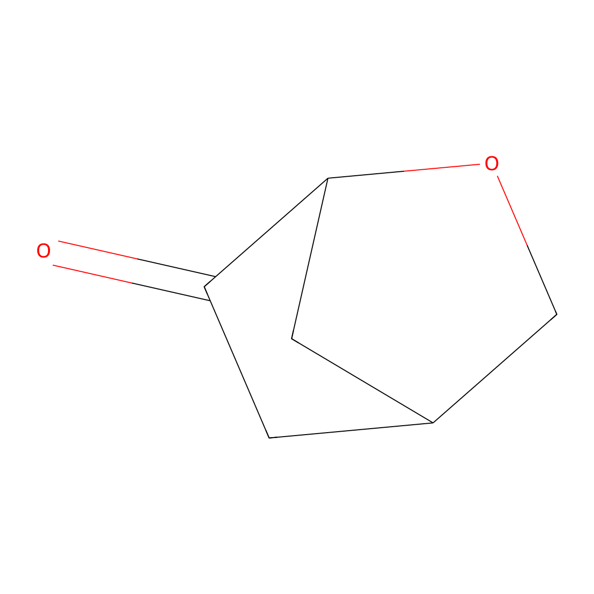 2-Oxabicyclo(2.2.1)heptan-6-one molecular structure, CAS 34108-25-3