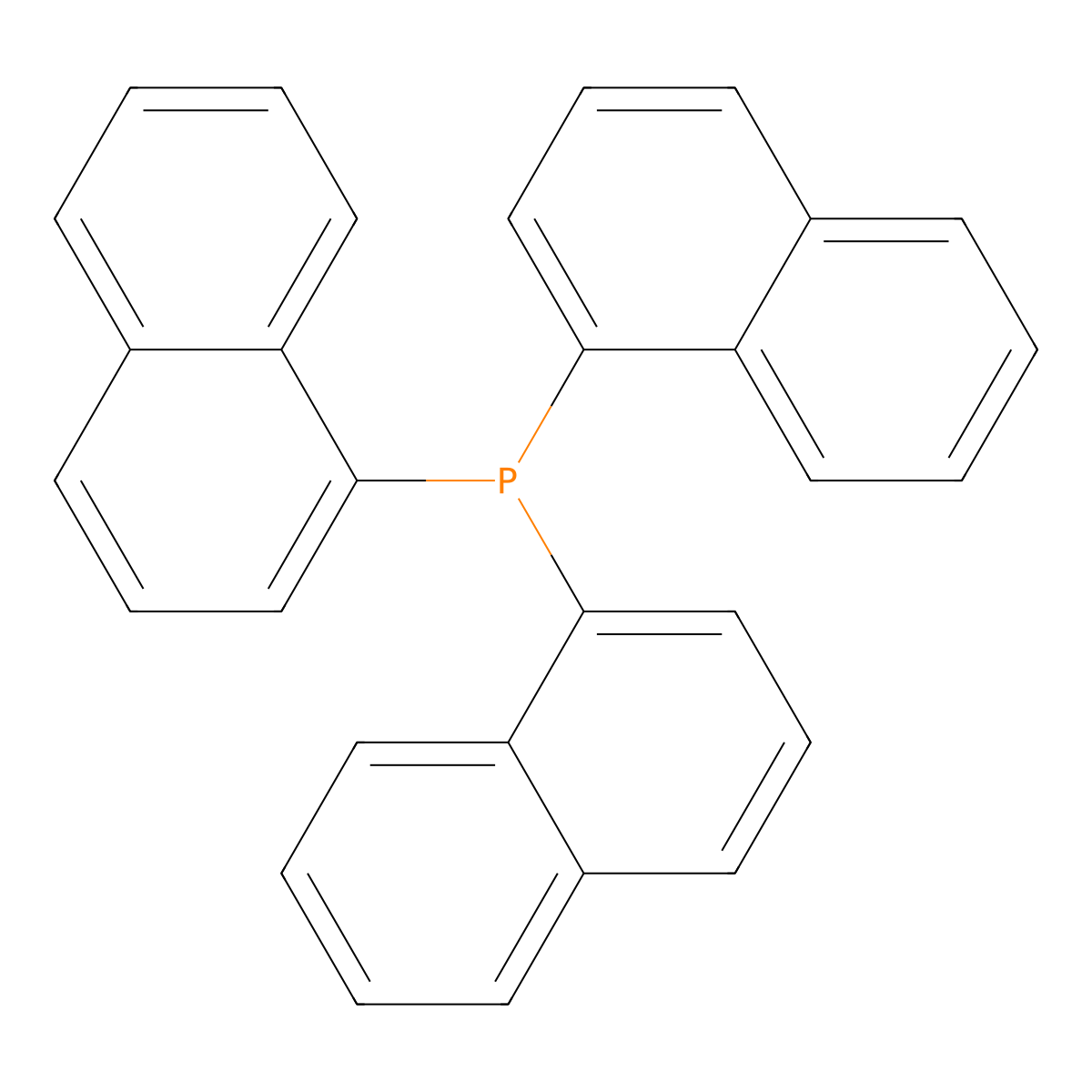 Tri(naphthalen-1-yl)phosphane molecular structure, CAS 3411-48-1