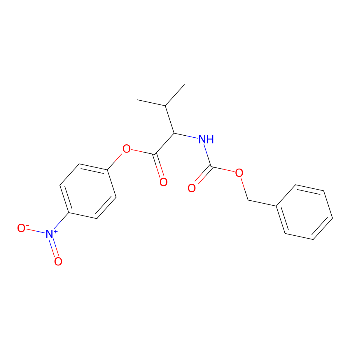 4-Nitrophenyl N-[(benzyloxy)carbonyl]valinate molecular structure, CAS 3411-74-3