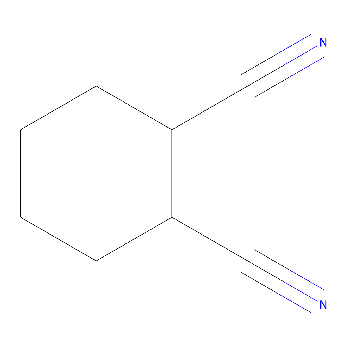 Cyclohexane-1,2-dicarbonitrile molecular structure, CAS 34112-17-9