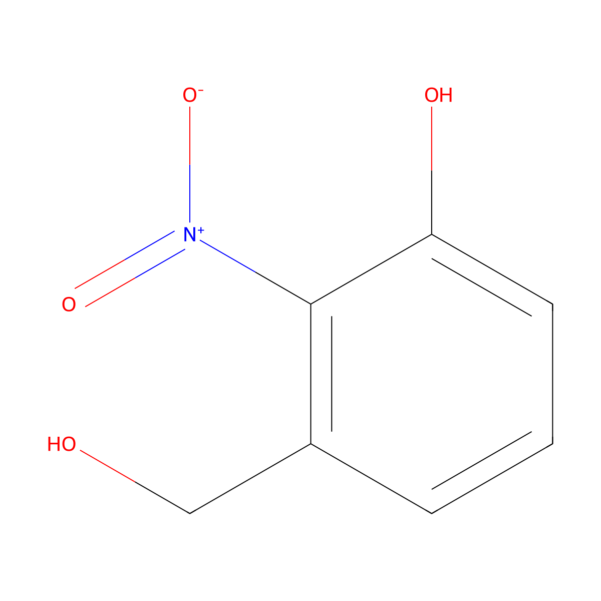3-(Hydroxymethyl)-2-nitrophenol molecular structure, CAS 34112-74-8