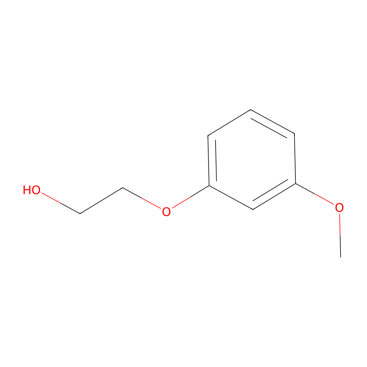 2-(3-Methoxyphenoxy)ethanol molecular structure, CAS 34114-37-9