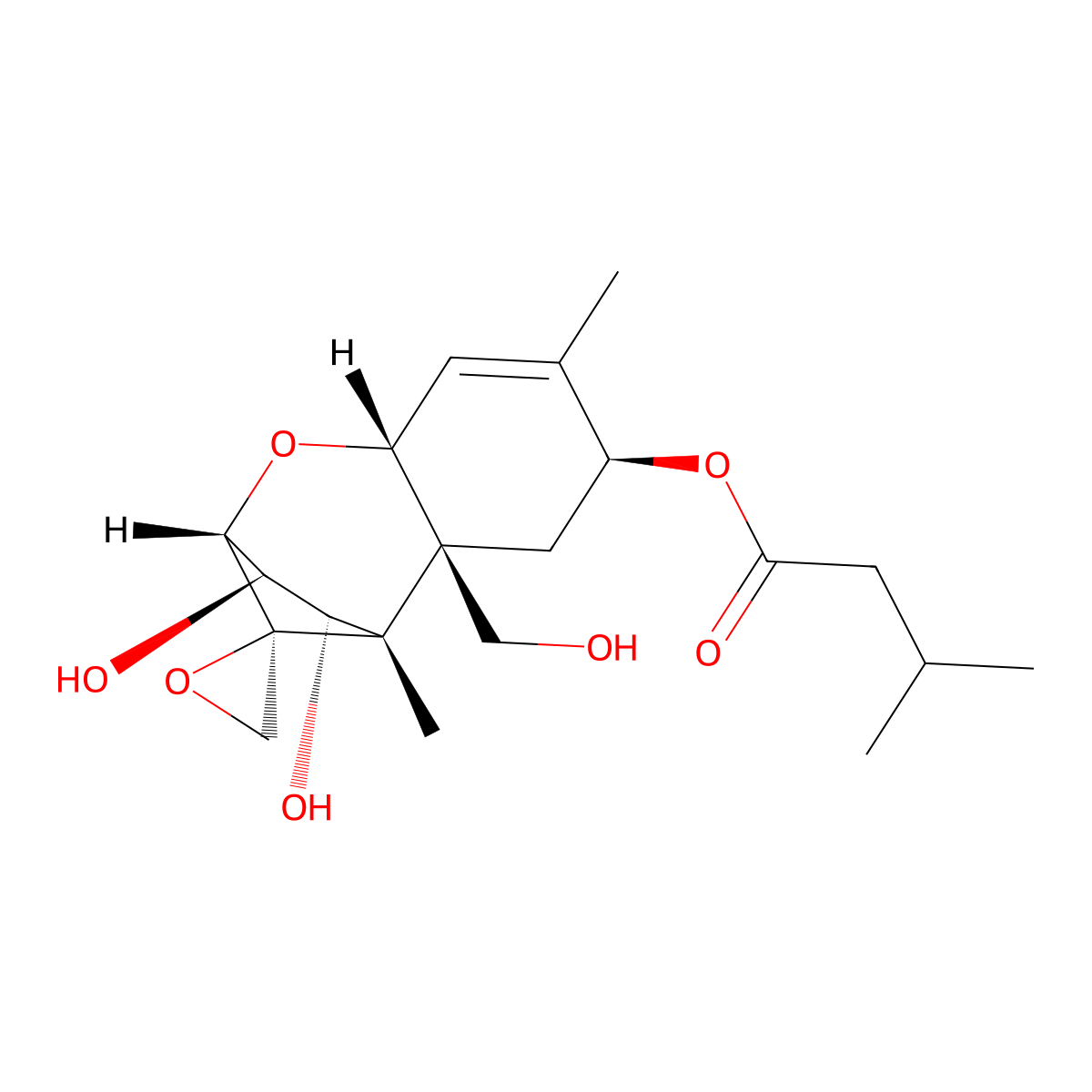 T-2 triol molecular structure, CAS 34114-98-2
